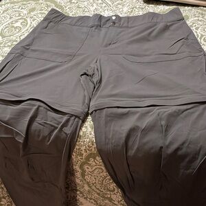 Columbia Charcoal Outdoor Pants Zip off legs convert pants to shorts XL